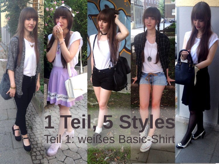 1-Teil-5-Styles Basic shirt new yorker edgy verspielt business casual shopping